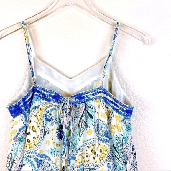 Lucky Brand Embroidered Trim Paisley Print Dress Size S - Picture 4 of 9